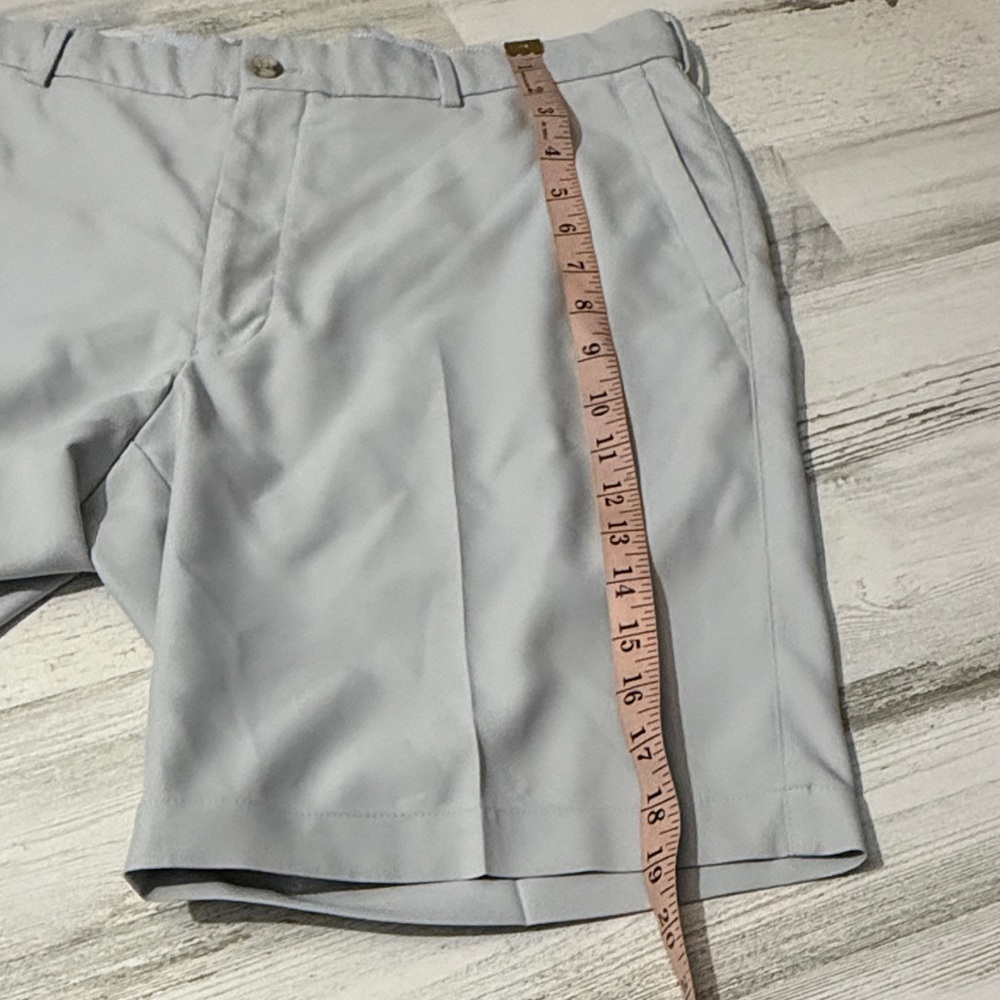 Peter Millar Light Gray Flat Front Shorts Ocean Reef Club - Picture 9 of 9